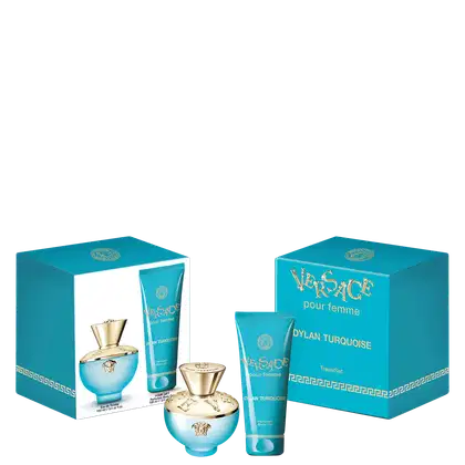 Imagem do produto Conjunto Dylan Turquoise Versace Feminino - Eau de Toilette 100ml + Gel de Banho 100ml
