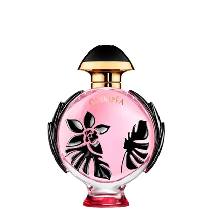 Olympéa Flora é um perfume Rabanne feminino floral. Captura a essência da Deusa Amazônica moderna, aroma ideal para mulheres intensas.