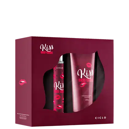 Imagem do produto Conjunto Kiss Me More Ciclo Cosméticos Feminino - Desodorante Colônia 30ml + Loção Hidratante Corporal 240ml