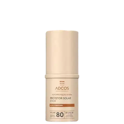 Imagem do produto Adcos Fotoproteção Diária Stick FPS80 Peach - Protetor Solar Facial com Cor 17g