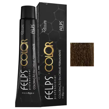 Imagem do produto Felps Professional Felps Color Castanho Claro Dourado 5.3 - Coloração Permanente 60g