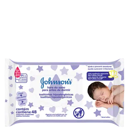Imagem do produto Johnson's Baby Hora do Sono - Lenços Umedecidos (48 Unidades)
