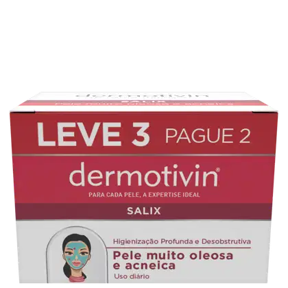 Imagem do produto Kit Dermotivin Salix - Sabonete Facial em Barra 3x90g