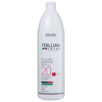 Imagem do produto Itallian Hairtech Color Professional - Emulsão Oxidante Estabilizada 20 Volumes 1L