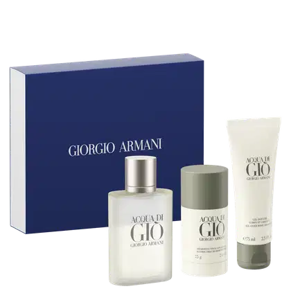 Imagem do produto Conjunto Acqua di Giò Giorgio Armani Masculino - Eau de Toilette 100ml + Desodorante 75g + Gel de Banho 75ml