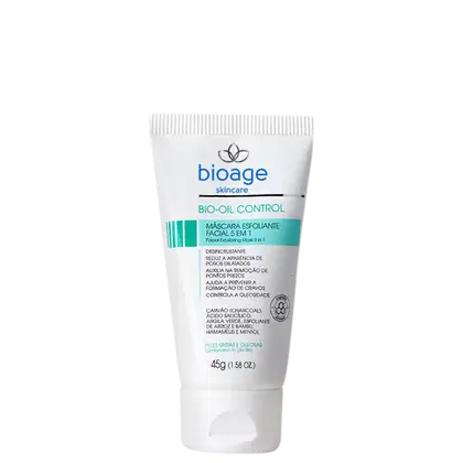 Imagem do produto Bioage Bio-Oil Control 5 em 1 - Máscara Esfoliante Facial 45g