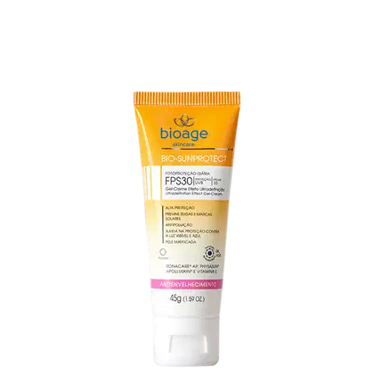 Imagem do produto Bioage Bio-SunProtect Antienvelhecimento FPS30 Translúcido - Protetor Solar 45g