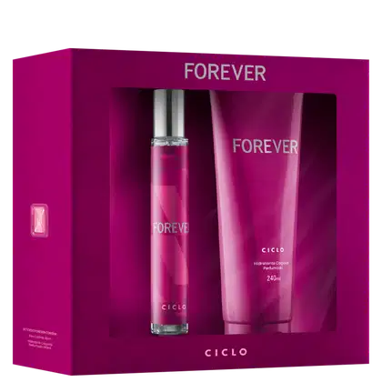 Imagem do produto Conjunto Forever Ciclo Cosméticos Feminino - Deo Colônia 30ml + Loção Hidratante 240ml
