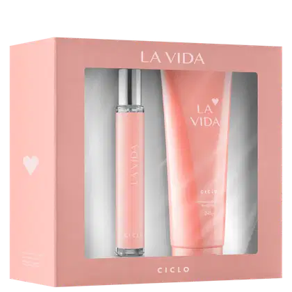 Imagem do produto Conjunto La Vida Ciclo Cosméticos Feminino - Deo Colônia 30ml + Loção Hidratante Corporal 240ml