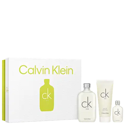 Imagem do produto Conjunto CK One Calvin Klein Unissex - Eau de Toilette 100ml + Loção Corporal 100ml + Eau de Toilette 15ml