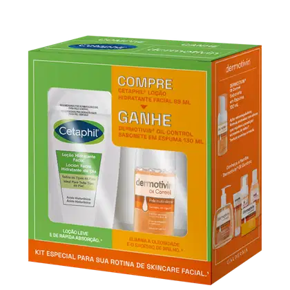Imagem do produto Kit Cetaphil & Dermotivin Cuidado Facial (2 Produtos)