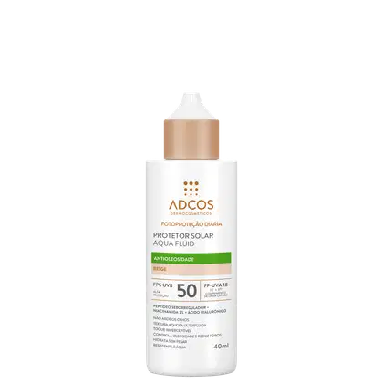 Imagem do produto Adcos Fotoproteção Diária Aqua Fluid FPS50 Beige - Protetor Solar Facial com Cor 40ml