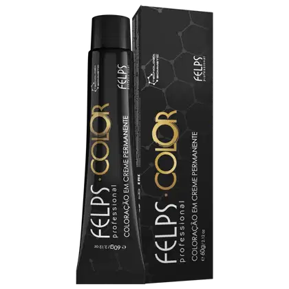 Imagem do produto Felps Professional Felps Color Louro Claro Dourado Acobreado 8.34 - Coloração Permanente 60g