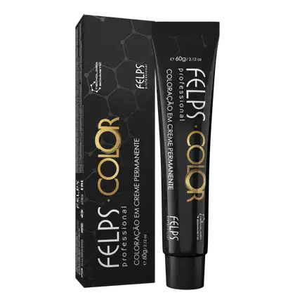 Imagem do produto Felps Professional Felps Color Louro Claro Dourado Acobreado 8.34 - Coloração Permanente 60g