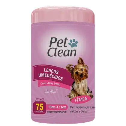 Imagem do produto Pet Clean Fêmea - Lenços Umedecidos (200 Unidades)