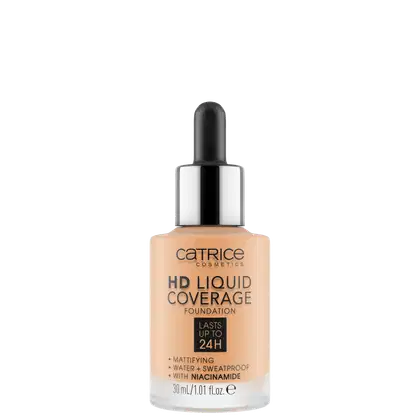 Imagem do produto Catrice HD Liquid Coverage Gold Beige 037 - Base Líquida 30ml