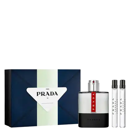 Imagem do produto Conjunto Luna Rossa Carbon Prada Masculino - Eau de Toilette 100ml + Travel Size 2x10ml