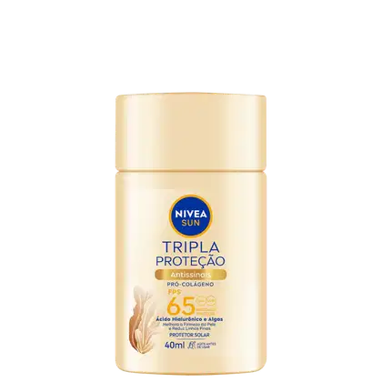 Imagem do produto Nivea Sun Tripla Proteção Antissinais FPS 65 - Protetor Solar Facial 40ml