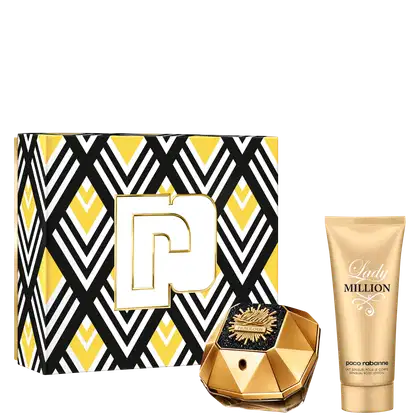 Imagem do produto Conjunto Lady Million Fabulous Rabanne Feminino - Eau de Parfum 80ml + Creme Corporal 100ml