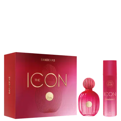 Imagem do produto Conjunto The Icon for Women Banderas Feminino - Eau de Parfum 100ml + Desodorante Spray 150ml