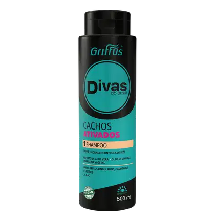 Imagem do produto Griffus Divas do Brasil Cachos Ativados - Shampoo 500ml