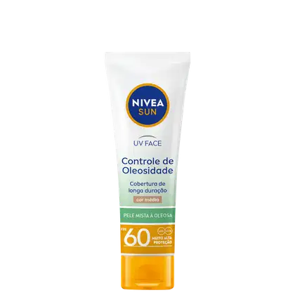 Imagem do produto NIVEA SUN UV Face Controle de Oleosidade FPS 60 Média - Protetor Solar Facial com Cor 50ml