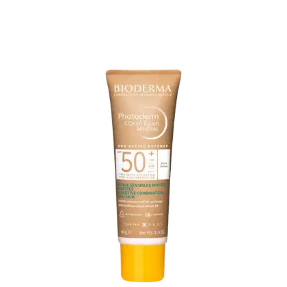 Imagem do produto Bioderma Photoderm Cover Touch Mineral FPS50+ 4.0 - Protetor Solar Facial com Cor 40g
