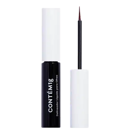 Imagem do produto Contém1g Quase Preto Escarlate - Delineador Líquido Metálico 3ml