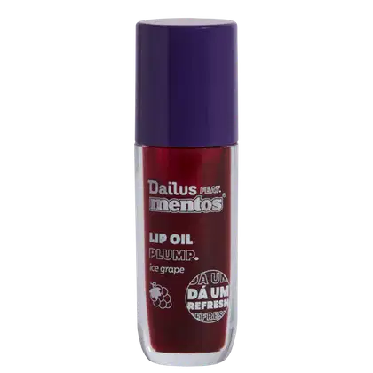 Imagem do produto Dailus Feat Mentos Lip Oil Plump Ice Grape - Brilho Labial 4ml