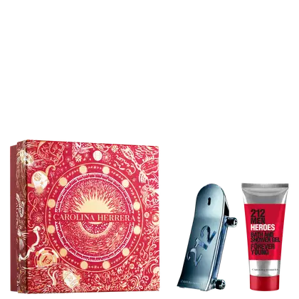 Imagem do produto Conjunto 212 Men Heroes Carolina Herrera Masculino - Eau de Toilette 90ml + Gel de Banho 100ml