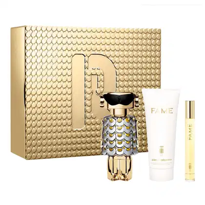 Imagem do produto Conjunto Fame Paco Rabanne Feminino - Eau de Parfum 80ml + Eau de Parfum 10ml + Loção Hidratante Corporal 100ml