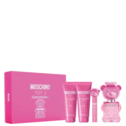 Imagem do produto Conjunto Toy 2 Bubble Gum Moschino Feminino - Perfume Eau de Toilette 100ml + Body Lotion 100ml + Shower Gel 100ml + Travel Size 10ml