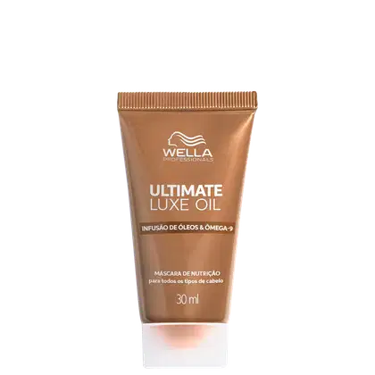 A imagem mostra a Máscara Capilar Ultimate Luxe Oi da marca Wella Professionals.