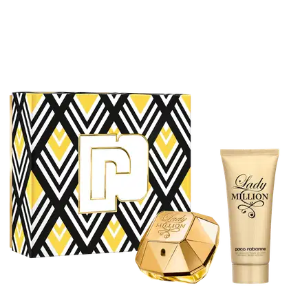 Imagem do produto Conjunto Lady Million Rabanne Feminino - Perfume Eau de Parfum 80ml + Creme Corporal 100ml