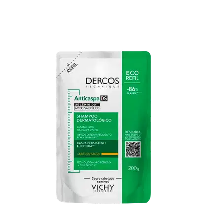 Imagem do produto Vichy Dercos DS Cabelos Secos Refil - Shampoo Anticaspa Intensivo 200g