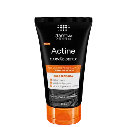 Imagem do produto Darrow Actine Carvão Detox - Gel de Limpeza Esfoliante Facial 100g