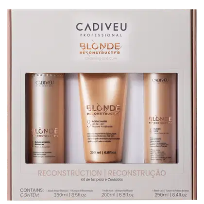 Imagem do produto Kit Cadiveu Professional Blonde Reconstructor Home Care (3 Produtos)