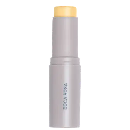 A imagem mostra o produto Stick Pele, da marca Boca Rosa, na cor BR02, um tom bege claro.