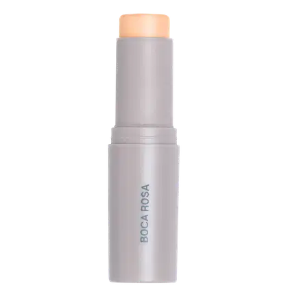 A imagem mostra o produto Stick Pele, da marca Boca Rosa, na cor BR06, um tom bege claro.