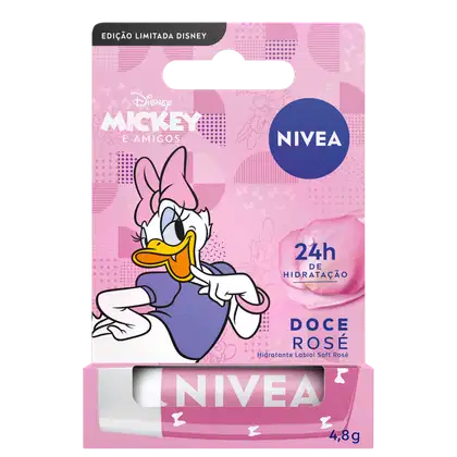 Imagem do produto NIVEA Disney Mickey e Amigos Doce Rosé - Hidratante Labial 4,8g