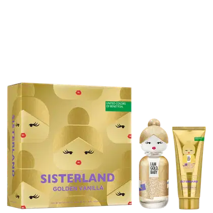 Imagem do produto Conjunto Sisterland Golden Vanilla Benetton Feminino - Eau de Parfum 80ml + Creme Corporal 75ml