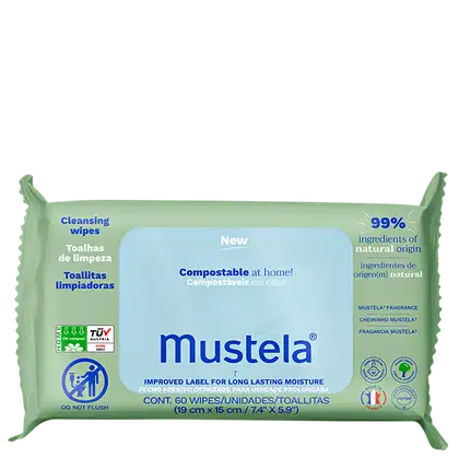 Imagem do produto Mustela Troca de Fralda Com Perfume - Lenço Umedecido (60 Unidades)
