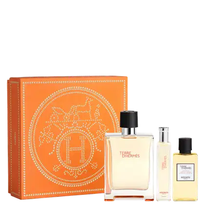 Imagem do produto Conjunto Hermès Terre d’Hermès Eau de Toilette - Perfume Masculino 100ml + Eau de Toilette 15ml + Shower Gel 40ml