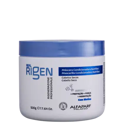 Máscara Capilar Nutritiva Alfaparf Milano Real Rigen 500g.