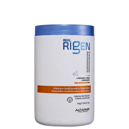 Máscara Capilar Reparadora Alfaparf Milano Real Rigen 1Kg.