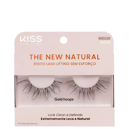 Imagem do produto Kiss New York The New Natural Gold Hoops - Cílios Postiços