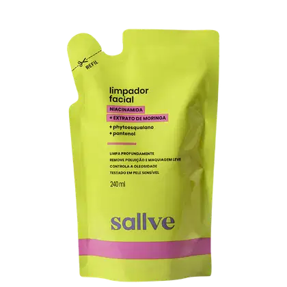 Imagem do produto Sallve Limpador Facial Refil - Gel de Limpeza 240ml