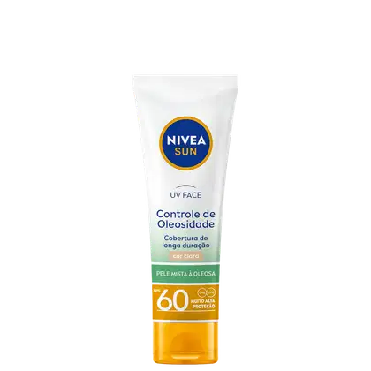 Imagem do produto NIVEA Sun UV Face Controle de Oleosidade FPS 60 Clara - Protetor Solar Facial com Cor 50ml