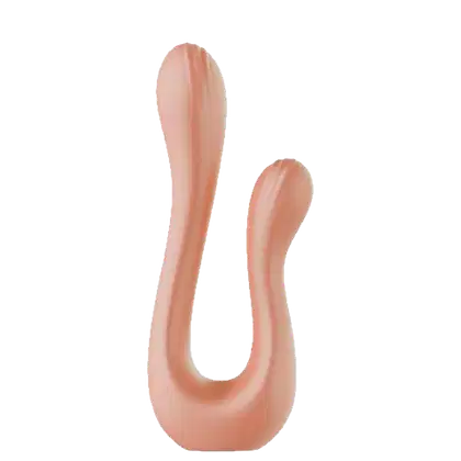 Vibrador Duplo Intt Vibra Collors Double Passion Nude