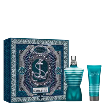 Conjunto Jean Paul Gaultier Le Male Eau de Toilette - Perfume Masculino 125ml + Gel de Banho 75ml
